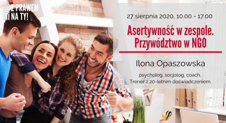 Banner na szkolenie Ilona Opaszowska